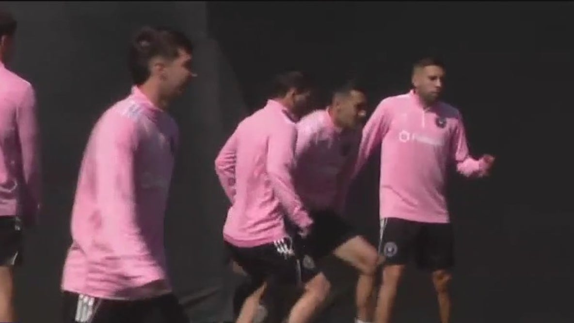 Lionel Messi practices in San Jose as Inter Miami prepares to take on the Earthquakes